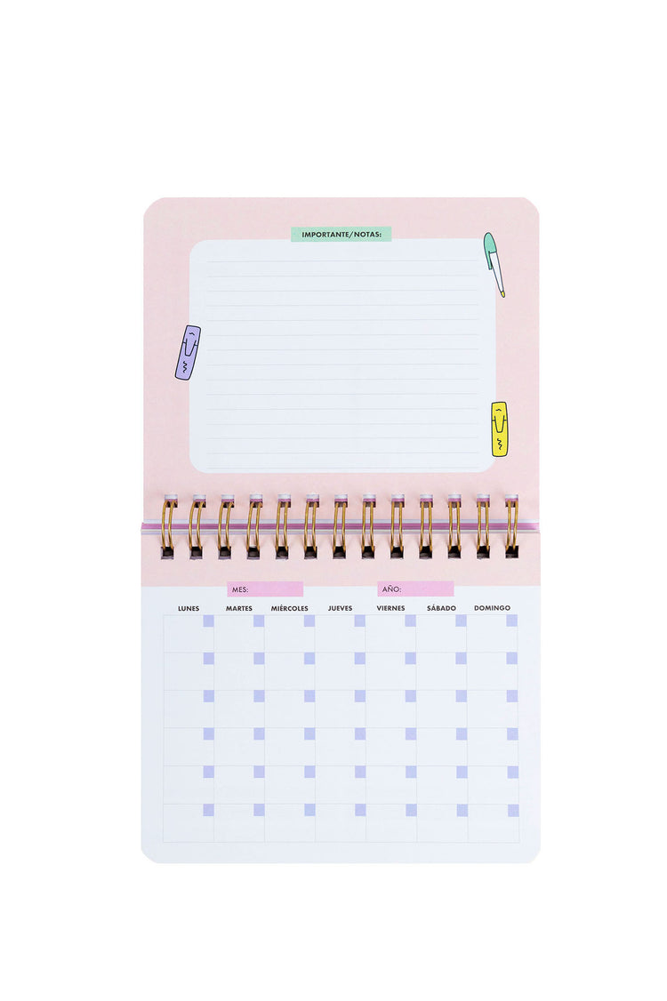 SHIFT PLANNER WITH RINGS - BLOSSOM  🌸