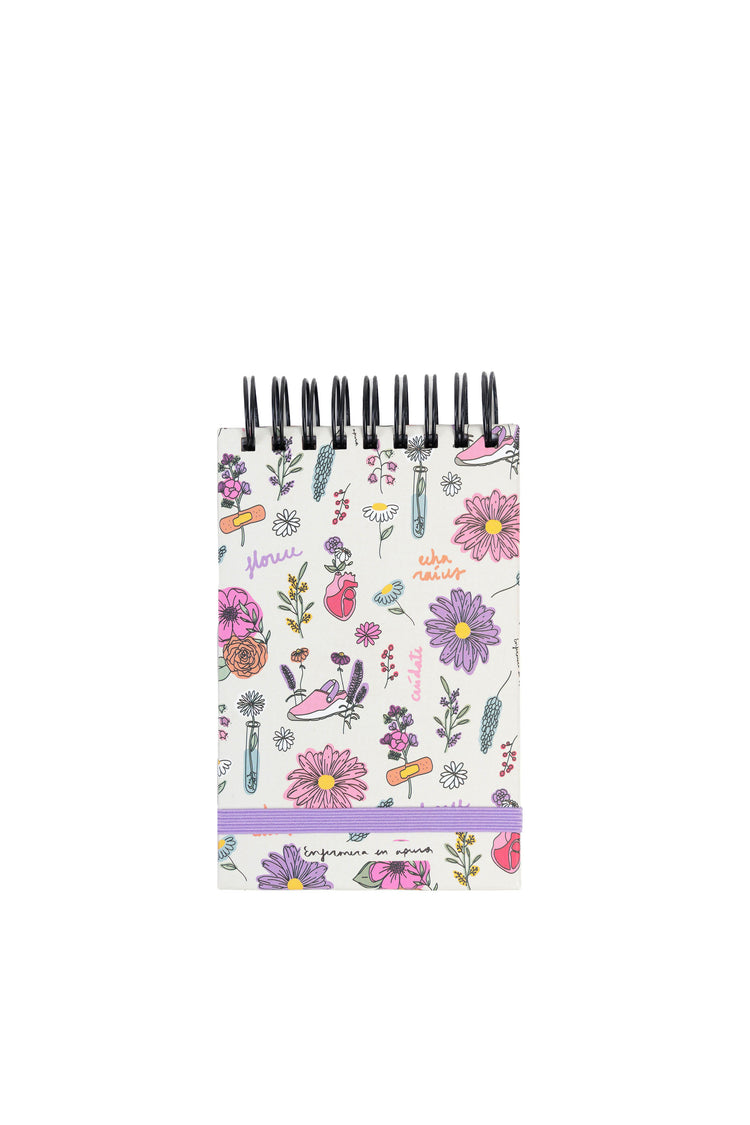 MINI NOTEBOOK WITH RINGS - BLOSSOM 🌸