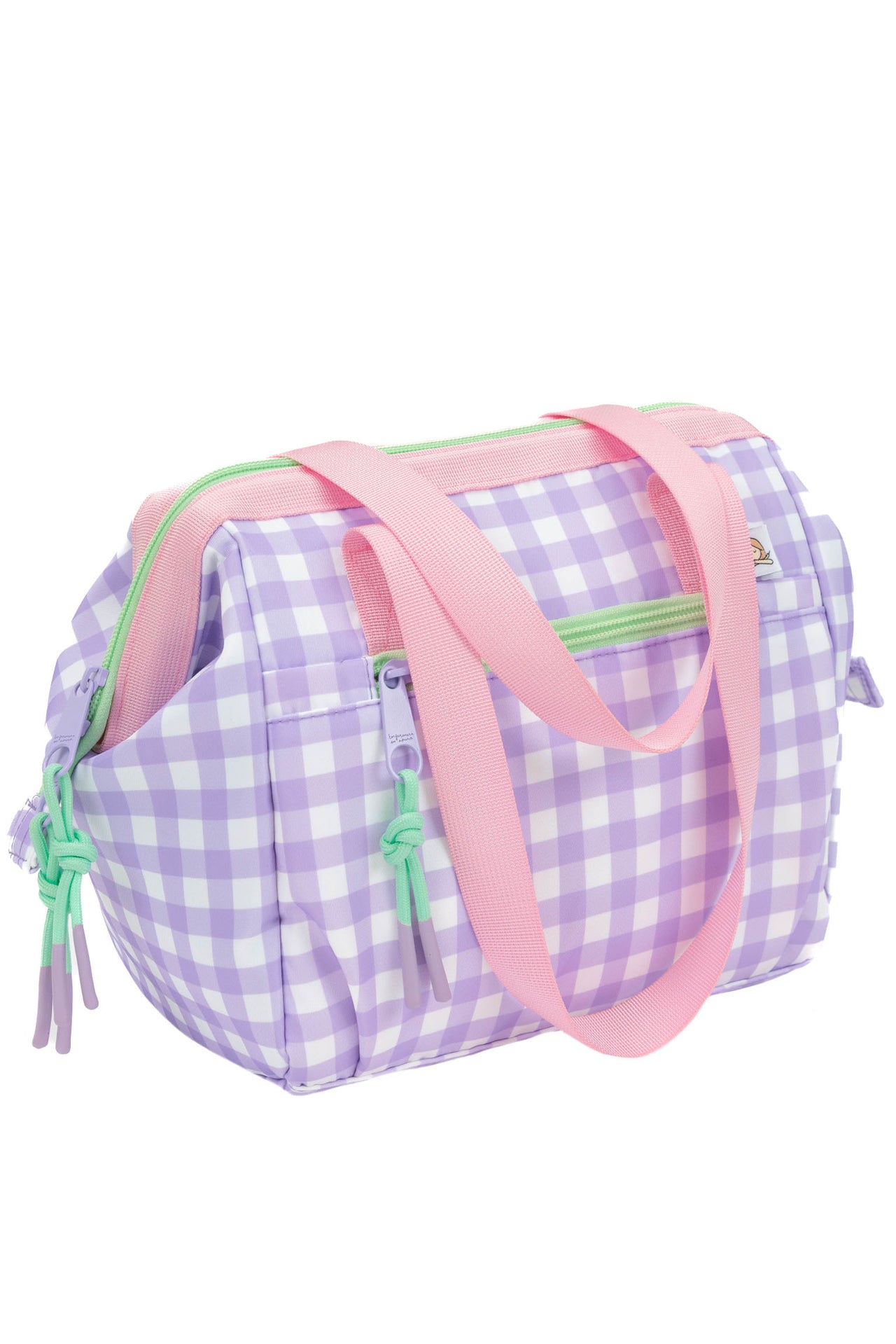 LUNCH BAG WITH HANDLES VICHY LILAC
