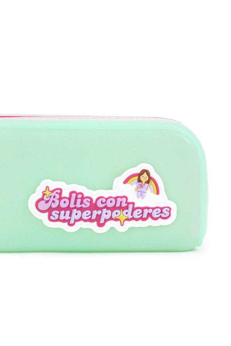 AQUAMARINE CASE "BOLIS CON SUPERPODERES" (PENS WITH SUPERPOWERS)